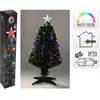 Homestyling Weihnachtsdekoration Weihnachtsbaum 90 cm mit Lichtfasern,...