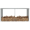 The Living Store Brennholzlager aus verzinktem Stahl 330 x 92 x 153 cm...