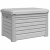 vidaXL Outdoor-Kissenbox Grau 73x50,5x46,5 cm Polypropylen