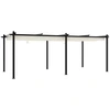 vidaXL Gartenpavillon mit Ausziehbarem Dach Creme 3x6 m Aluminium