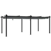 vidaXL Gartenpavillon mit Ausziehbarem Dach Anthrazit 3x6 m Aluminium