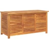 Gartenbox mit Lüftungsschlitzen 113x50x56 cm Massivholz Akazie