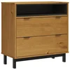 vidaXL Kommode Schubladenschrank FLAM 80x40x80 cm Massivholz Kiefer