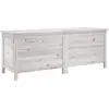 vidaXL Gartentruhe Weiß 150x50x56,5 cm Massivholz Tanne