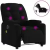 vidaXL Massagesessel Elektrisch Schwarz Stoff
