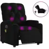 vidaXL Massagesessel Elektrisch Schwarz Stoff