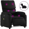 vidaXL Massagesessel Elektrisch Schwarz Kunstleder