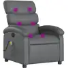 vidaXL Massagesessel Grau Kunstleder