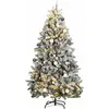 vidaXL, Weihnachtsbaum, Lumi (mit 300 LEDs und weissen/grauen Bällen) ...