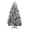 vidaXL, Weihnachtsbaum, Lumi (mit 300 LEDs und weissen/grauen Bällen) ...