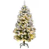 vidaXL, Weihnachtsbaum, Lumi (mit 150 LEDs und roségoldenen Kugeln) (1...