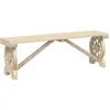 vidaXL Gartenbank 115 cm Massivholz Tanne