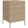Gartenschrank Beige 55x59x80 cm Poly Rattan