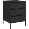 Gartenschrank Schwarz 55x59x80 cm Poly Rattan