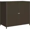 vidaXL Gartenschrank Braun 83x45x76 cm Poly Rattan