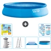 Intex runder aufblasbarer Easy Set-Schwimmpool   457 x 107 cm   Blau  ...