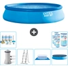 Intex runder aufblasbarer Easy Set-Schwimmpool   457 x 107 cm   Blau  ...