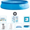 Intex runder aufblasbarer Easy Set-Schwimmpool   457 x 107 cm   Blau  ...