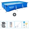 Bestway Rectangular Steel Pro Swimmingpool   300 x 201 x 66 cm   Blau ...