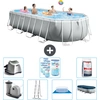 Intex Oval Prism Frame Swimmingpool   610 x 305 x 122 cm   Grau   inkl...