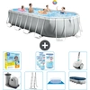 Intex Oval Prism Frame Swimmingpool   610 x 305 x 122 cm   Grau   inkl...