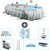 Intex Oval Prism Frame Swimmingpool   503 x 274 x 122 cm   Grau   inkl...