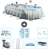 Intex Oval Prism Frame Swimmingpool   503 x 274 x 122 cm   Grau   inkl...