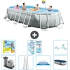 Intex Oval Prism Frame Swimmingpool   503 x 274 x 122 cm   Grau   inkl...