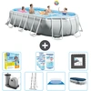 Intex Oval Prism Frame Swimmingpool   503 x 274 x 122 cm   Grau   inkl...