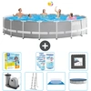 Intex Round Prism Frame Swimming Pool   610 x 132 cm   Grau   inklusiv...