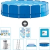 Intex Rundrahmen-Schwimmbecken   457 x 122 cm   Blau   inklusive Pumpe...