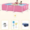 Rechteckiger Frame Pool - 220x150x60 cm - 4-teilig SCB74