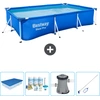 Bestway rechteckiger Steel Pro-Schwimmbecken   300 x 201 x 66 cm   Bla...