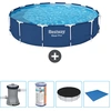 Bestway Round Steel Pro Swimmingpool   396 x 84 cm   Blau   inklusive ...