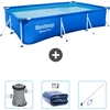 Bestway rechteckiger Steel Pro-Schwimmbecken   300 x 201 x 66 cm   Bla...