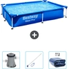 Bestway rechteckiger Steel Pro-Schwimmbecken   221 x 150 x 43 cm   Bla...