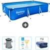 Bestway rechteckiger Steel Pro-Schwimmbecken   300 x 201 x 66 cm   Bla...