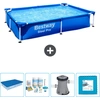 Bestway rechteckiger Steel Pro-Schwimmbecken   221 x 150 x 43 cm   Bla...