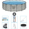 Bestway Round Steel Pro MAX Schwimmbad   Steindruck   488 x 122 cm   i...