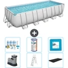 Bestway Rechteckiges Power Steel-Schwimmbecken   640 x 274 x 132   Gra...