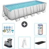 Bestway Rechteckiges Power Steel-Schwimmbecken   640 x 274 x 132   Gra...