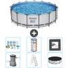 Bestway Round Steel Pro MAX Schwimmbad   457 x 122 cm   Grau   inklusi...
