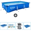 Bestway rechteckiger Steel Pro-Schwimmbecken   300 x 201 x 66 cm   Bla...