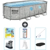 Bestway Oval Power Steel Swim Vista Swimmingpool   Steindruck   549 x ...