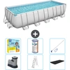 Bestway Rechteckiges Power Steel-Schwimmbecken   640 x 274 x 132   Gra...