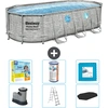 Bestway Oval Power Steel Swim Vista Swimmingpool   Steindruck   549 x ...
