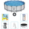 Bestway Round Steel Pro MAX Schwimmbad   457 x 122 cm   Grau   inklusi...
