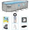 Bestway Oval Power Steel Swim Vista Swimmingpool   Steindruck   549 x ...