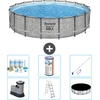 Bestway Round Steel Pro MAX Schwimmbad   Steindruck   549 x 122   inkl...