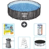 Bestway Round Steel Pro MAX Schwimmbad   Holzdruck   427 x 107 cm   in...
